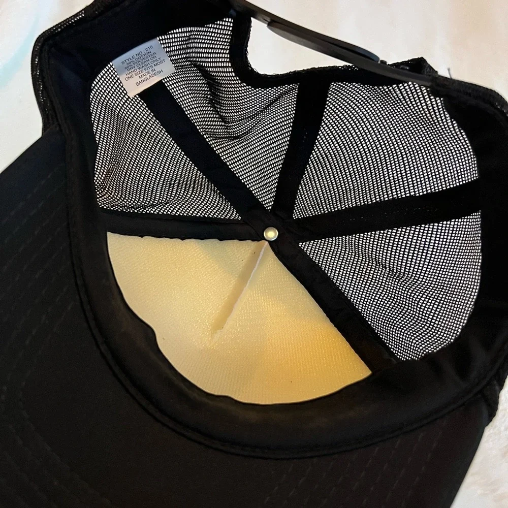 Black and White whiskey myers Trucker Hat with Graphic - Picture 3 of 3
